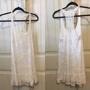 Hollister White lace summer dress